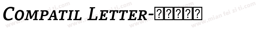 Compatil Letter字体转换